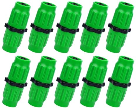 Greethga Reparatur-Set für Gartenschlauch, erweiterbar, flexibler ein Doppelkanal 10 Stück weibliche Anschlüsse für Gartenschlauch 3/4 5/8