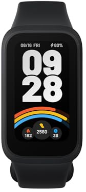 XIAOMI Smart Band 9 Active Global Version, 1.47'' 60Hz Display, 18-Day Battery, 5ATM Waterproof Fitness Tracker with All-Day Health Monitor, 50 Sports Modes (Black)