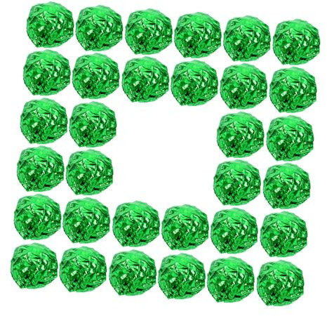 Cabilock Aluminum Foil Candy Wrapper Packing Foil 20x20cm Food-Grade Green Glossy Surface 100 Sheets for Chocolate Tea Packaging and Home Use