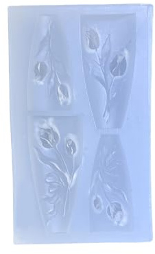 Ensemble de moules en silicone pour ongles en forme de fleur - Convient pour manucure créative avec motif floral