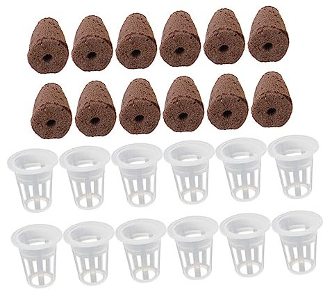 POPETPOP 12ensembles Paniers à Filets Fendus Paniers pour Pépinière Aquaponique Hydroponique Sol