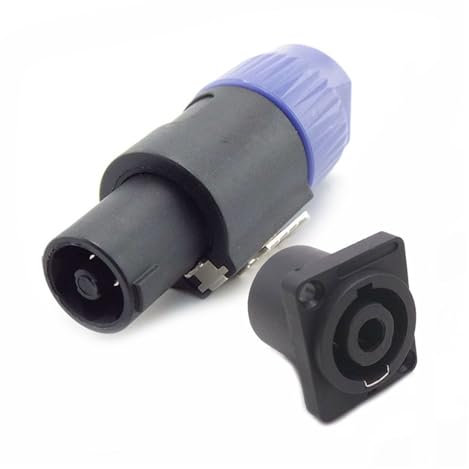 4 pin NL4FC Connettori for altoparlanti Tipo di adattatore di alimentazione Spina a 4 poli Spina maschio femmina for altoparlanti Set di connettori audio(Blue set)