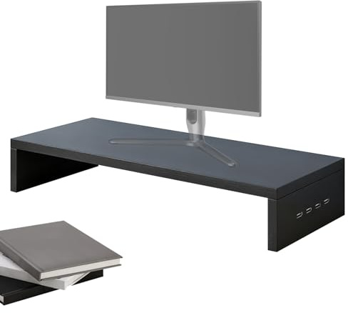 Stronrive Sursupport d'écran pour Bureau,Tablette De Ventilation Surélevée - Socle pour Imprimante De Bureau Et Écran D'ordinateur,pour Écran Imprimante Ordinateur Portable Électronique Maison