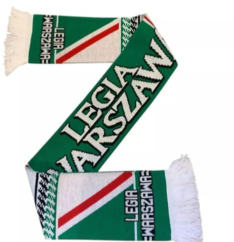 Legia Warschau Fan Schal - Fußball Jaquard Schal