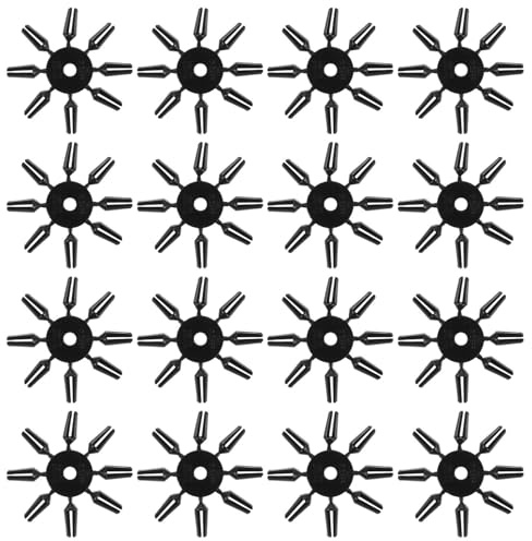 HEMOTON 50 Stück Dartflügelschoner aus Kunststoff mit Winkelkorrektur Schutz für Dartflights Kompatibel mit Verschiedenen Dartmodellen Schwarz Zubehör für Freizeit und Wettkampf
