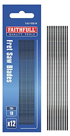 Faithfull Lame per sega a traforo (confezione da 12) 18 Tpi