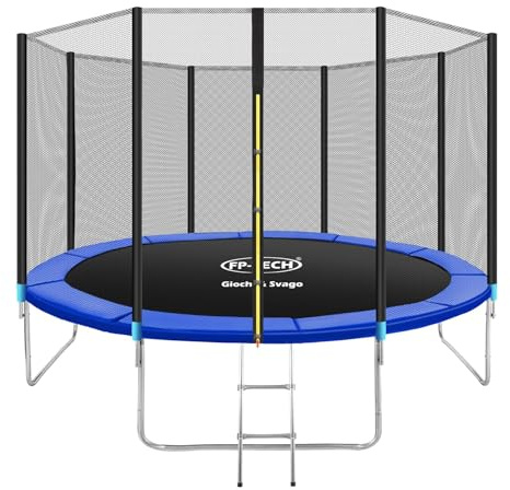 TRAMPOLINO ELASTICO DA GIARDINO TAPPETO ELASTICO ESTERNO SPORT RETE (305cm - 10FT)