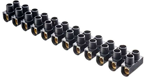 Evila - Regleta conexion 6 mm2 negra