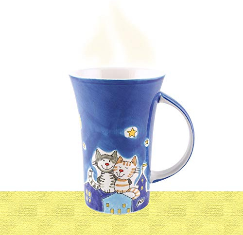 Mila Keramik-Becher, Coffee Pot, NachtKatzen | MI-82445 | 4045303824454
