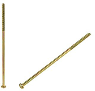 sourcing map 5Stk. M4 x 110mm Außengewinde Kreuzschlitz Flachkopf Bolzenschraube für Doppelbett Möbel TV Gestell Wandbehang