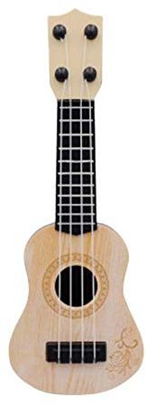 Jouet éducatif pour Enfant, Mini-Ukulele Enfants Guitare Jouets Ecole Creative Jouer au jeu, 4 Cordes Guitare Ukulélé Jouet Mini Instrument de Musique (A)