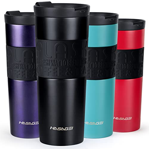 HASAGEI Travel Mugs for Hot Drinks, 600ml Insulated Coffee Mug with Leakproof Lid BPA-Free Coffee Travel Mug, Vacuum Insulation Stainless Steel Cup for Hot and Cold Coffee and Tea