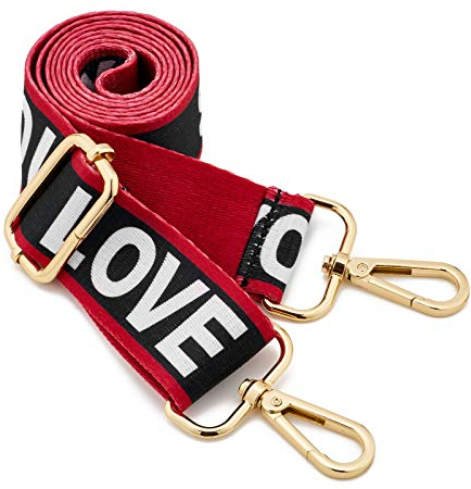 ZOUIQSS Damen Goldfarbene Bunter Schultergurt längenverstellbarer breiter Tragegurt Schultergurt für Handtaschen 3.8cm breit 73-125cm-Schultergurt für Handtaschen((3.8CM) Color30)