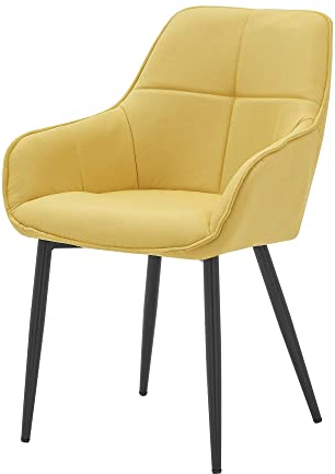 GMD Living Armlehnstuhl BALOW, T46 x B55 x H86 cm, Farbe:gelb