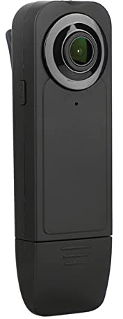 Mini Videocamera per il Corpo, Videocamera per Videocamera Posteriore Indossabile, Videocamera per Videocamera Portatile con Vista Notturna, per Forze Dell'ordine, Guardia di Sicurezza, Casa