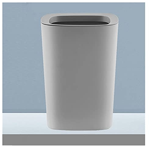 Cubos de Basura Rectángulo de plástico pequeño bote de basura contenedores de basura Papelera Papelera for baños, polvo salones, cocinas, oficinas en casa, cuartos de los niños con el anillo de presió