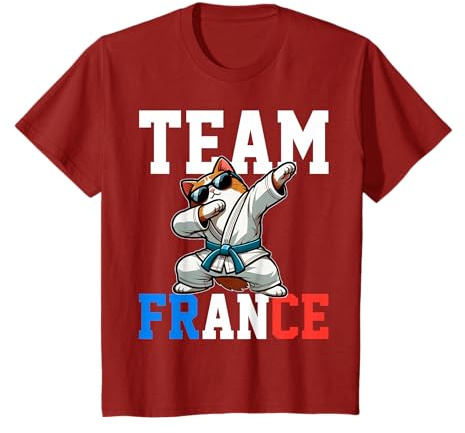 Judoka kimono karatéka chat judo dab enfant animé T-Shirt
