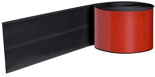 Inscrip PVC Baseboard Trim, Self-Adhesive Peel & Stick Wall Molding, Flexible Corner Trim, Wall Corner Guard Edge Protector for Ceiling, Window & Table (Black, 6M)