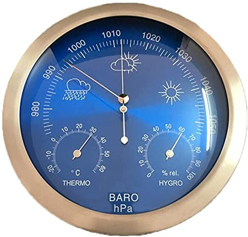 Estación Meteorológica Analógica, Barómetro de alta precisión, temperatura, humedad y presión del aire 3 en 1, for navegación, aviación, montañismo, agricultura, hogar