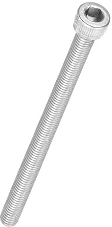 Kozelo 5 Stück Zylinderschrauben mit Innensechskant - [M6-1 x 90mm] 304 Edelstahl Vollgewinde Innensechskantschraube Antrieb für Elektromotor 3D-Druck Lüfter Motorenaustausch, Silber
