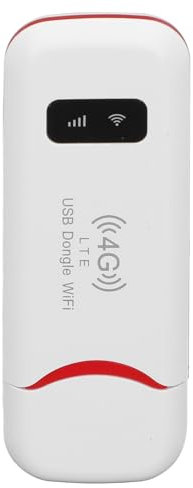 Hotspot Portable 4G pour Les Voyages, Modem USB 4G LTE, 150 Mbps Portable, Connectez jusqu'à 8 Appareils pour Téléphones Portables, PC, Emplacement pour Carte SIM Standard