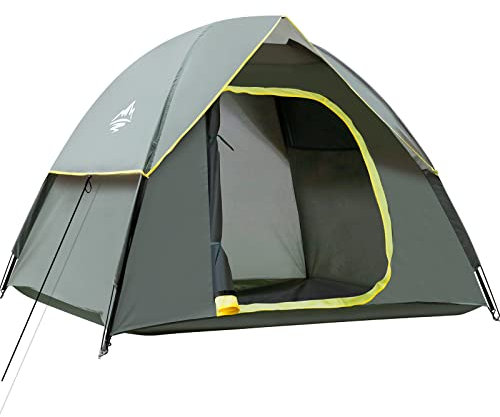 PUREBOX Tente de camping, tente dôme pour 2 à 3 personnes, tente familiale pour camping et pique-nique, tentes imperméables et coupe-vent, tente à lancer pour se reposer dans le jardin, activités de