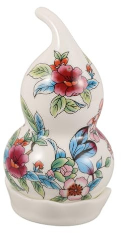 NULYLU Porte-Cure-Dents Céramique Distributeur De Cure-Dents Forme De Gourde Boîte De Rangement pour Bar Et Cuisine Support Pratique Et Décoratif pour Maison