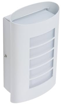 Lindby LED Wandleuchte außen Ismael (spritzwassergeschützt (Modern) in Weiß aus Aluminium (1 flammig,) - Außenwandleuchten Wandlampe Led Außenlampe Outdoor für Außenwand/Hauswand Haus