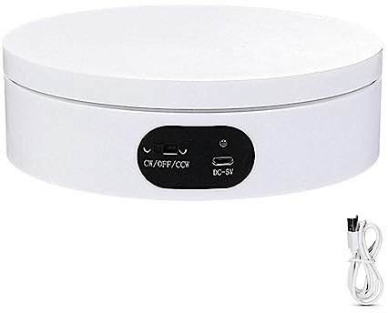 Soporte giratorio eléctrico inteligente para joyas, plataforma giratoria automática, 15 s/giro, bajo nivel de ruido para estudio de fotografía