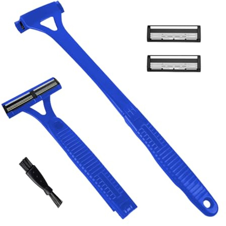 Afeitadora de afeitado y depilación de espalda para hombre, tres capas y diseño desmontable, accesorios de aseo elegantes para M