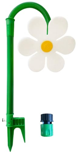 Sprinkler Daisy Crazy Dancing Flower Water Sprinkler pour Lawn & Garden (Blanc)