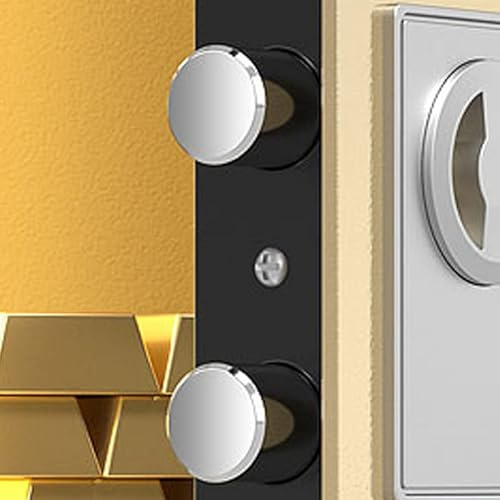 ZJchao Caja Segura de Seguridad Digital, Acero de Aleación de Carbono de Alta Densidad Fireproof con Teclado Numérico para el Hotel de la Oficina Domiciliaria Joyería de Negocios de (GOLD)