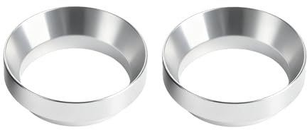 2 st. 51 mm kaffedoseringsring 51 mm magnetisk doseringstratt portafilter tillbehör, portafilter kaffedoseringsring, espresso-tratt för kaffebryggare reservtratt bryggskål, kaffepulver, exakt