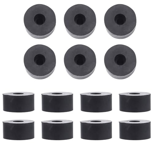 LOLIPPYY 15 pezzi Rondelle in Gomma Antivibrazione Resistenti Distanziatori Piani Antiurto con Spessori per Smorzamento Vibrazioni e Assorbimento Urti Kit per Uso Meccanico e Industriale