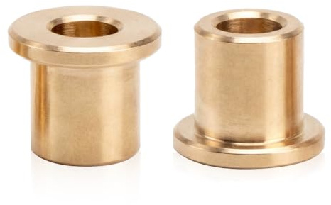 ITSOGOO 2 Pezzi Cuscinetti a Manicotto Flangiato 6x10x12 mm,Ottone Boccole Autolubrificanti,Flangia Cuscinetto Manicotto,Flangiati Boccola in Sinterizzato per Attrezzature Industriali