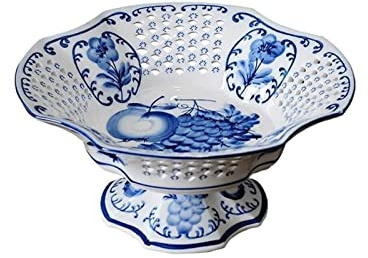 DFGHNBVC Cesto di Frutta in Ceramica, Vassoi per Frutta, Portafrutta, Alzate per Torte, Tavolini da Salotto, Vassoi per Frutta,