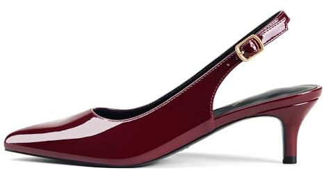 GENSHUO stiletto högklackade, 12 cm/4,72 tum dam pumps party high heels sexig basic skor dam slutna aftonskor lack/mocka, 35EU-40 EU