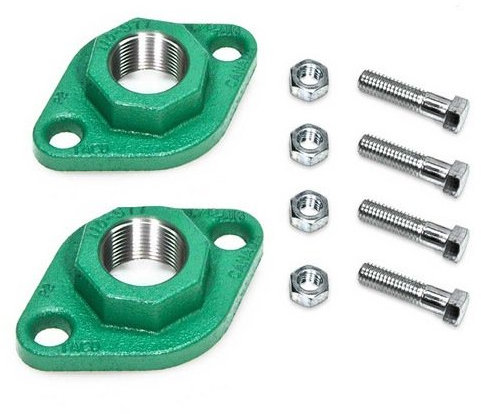 Taco 110-252F - Juego de bridas para bomba circuladora, conexión de 2,54 cm, hierro fundido