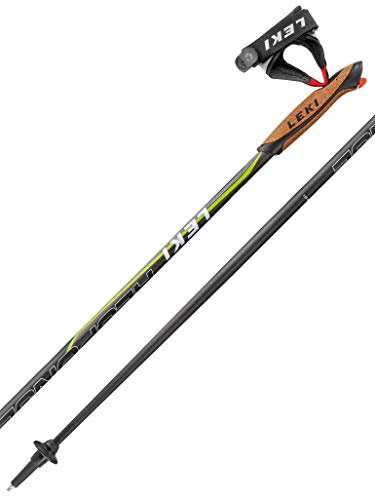 LEKI, Bastone da Nord Walking Response, Colore: Nero, Nero (Black/Green-Anthracite-White), 100 cm
