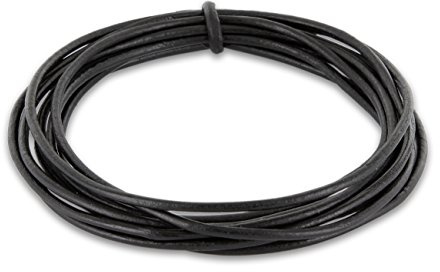 Auroris - 5m Lederband rund Ø 2 mm - Farbe wählbar - Variante: schwarz