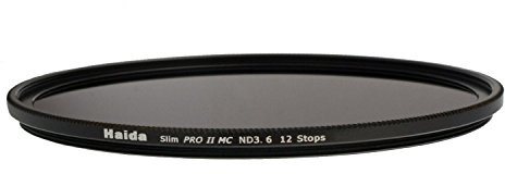 Haida PRO II Multi-Coated ND 3.6 4000X 12 Stops Optical Glass Neutral Density Filter, 62mm