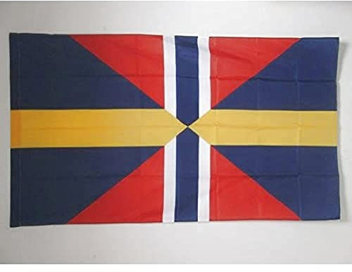 AZ FLAG Bandiera Regno di Svezia e Norvegia 1814-1905 90x60 cm Asola | Uso interno ed esterno bandiera decorativa doppie cuciture e bordi rinforzati con guaina per asta poliestere 100D