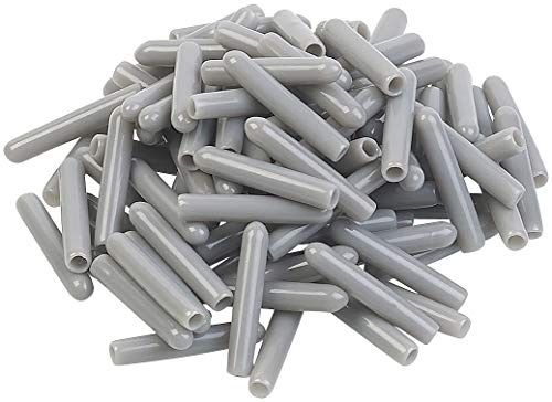 Sichler Haushaltsgeräte Geschirrkorbkappe: 100er-Pack Universal-Schutzkappen für Spülmaschinen-Körbe, grau (Geschirrkorb Schutzkappen, Geschirrspüler-Geschirrkorbkappe, Spülmaschine)