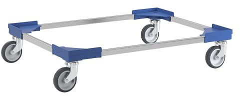 kaiserkraft | Profi-Fahrgestell | Hybrid | für Euroformat 800 x 600 mm | blau