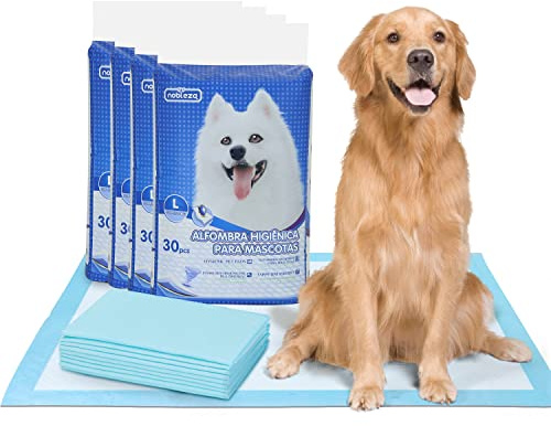 Nobleza -90 x Ultra saugfähige Hunde Trainingsunterlagen Welpenunterlage Welpen Toilettenmatte, 60 * 90cm