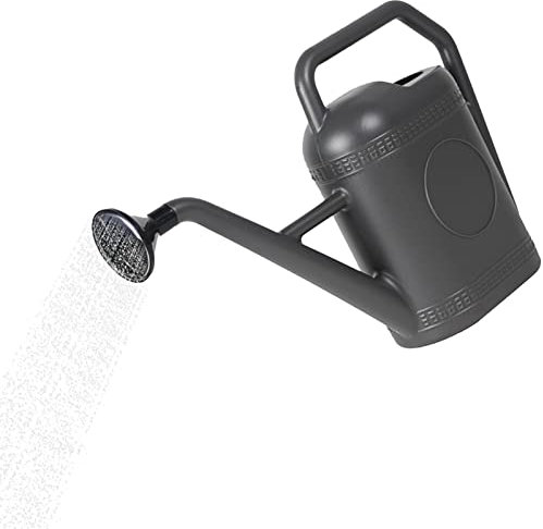 Regadera Grande, Regadera 5L Plantas Interior, Caldera de riego de jardín de Pico Largo para Vegetales domésticos para Plantas de Interior y Exterior Fowybe,Gris