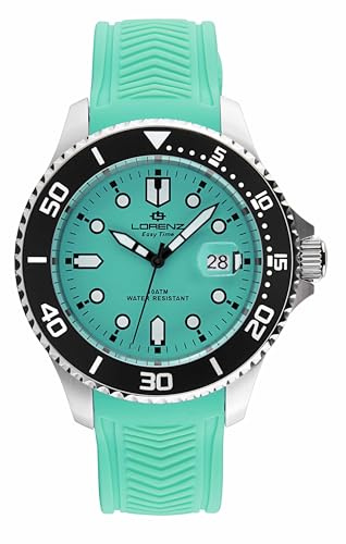 Lorenz - Orologio Sportivo da uomo al quarzo- Easy Time Sport 030263BB - Orologio in gomma Sub 100m