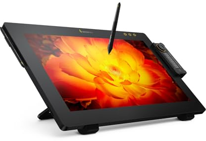 Xencelabs Pen Display 24 Tableta Gráfica con Pantalla 4K Monitor de Dibujo 99% Adobe RGB Tableta de Pantalla con Quick Keys 2 Plumas sin Batería Compatible con Windows-Arm/Windows/Mac/Linux