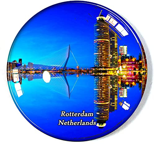 Rotterdam Niederlande Kühlschrankmagnet Kühlschrank Gefrierschrank Magnet Souvenir Dekoration Magnet Aufkleber Glas Basteln