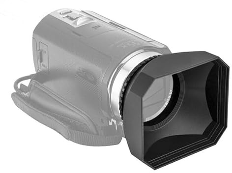 PARALUCE QUADRATO MINI DV DIGITAL VIDEO 46mm SQUARE LENS HOOD Camcorder videocamera camera cap tappo copri oibettivo cover 46 mm telecamera fotocamera cinepresa